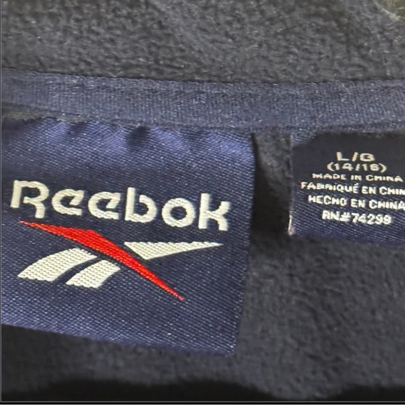Reebok Two-Tone Black and Gray Hoodie Boys Large - Picture 4 of 4